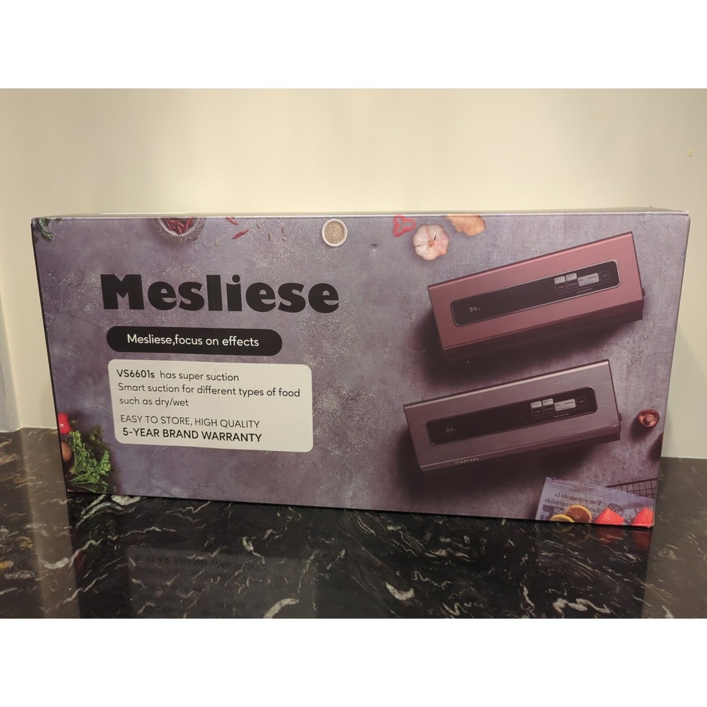 Mesliese VS6601S Copper/Black Ergonomic Design Powerful Vacuum Sealer Machine